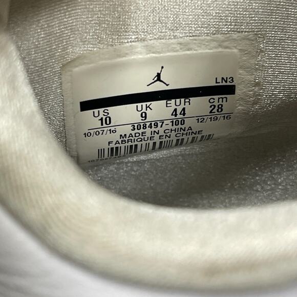 Jordan 4 Retro Pure Money (2017) Sneakers Shoes sz 10 Pre Owned No Box